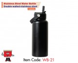 Stainless Steel Water Bottle Double walled stainless steel. Carry Handle