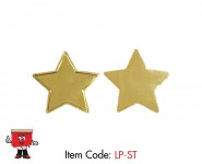 Star Shaped Lapel Badge, Gold, 4.5 x 4.5 cm